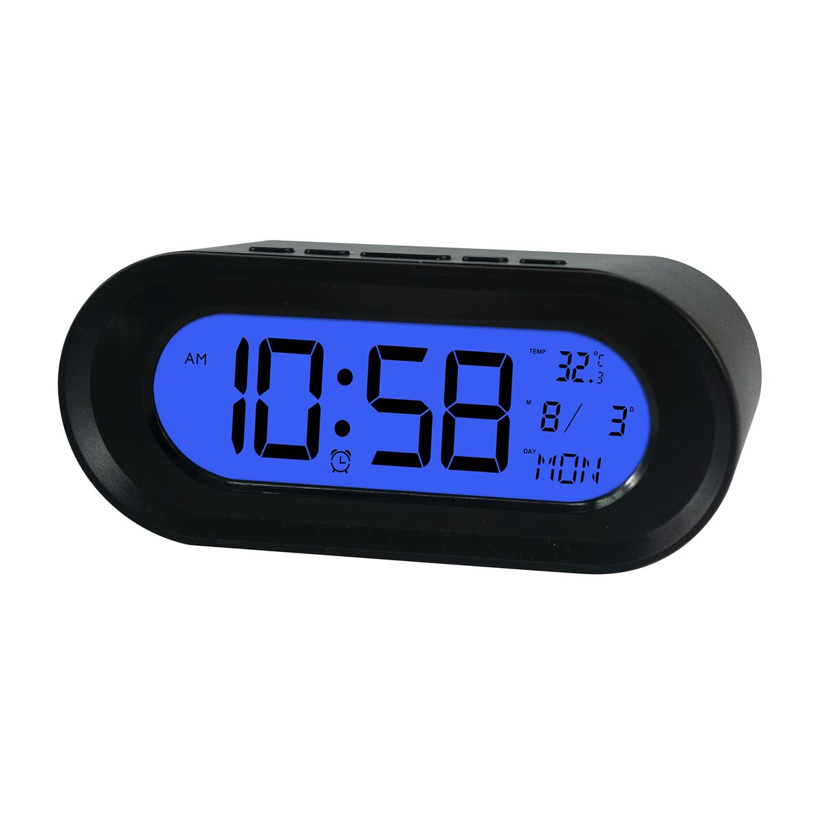 Clockradio ELBE Sort Termometer